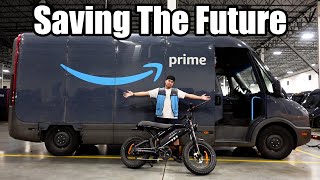 Eco-friendly Deliveries in Amazon's Electric Prime Van!