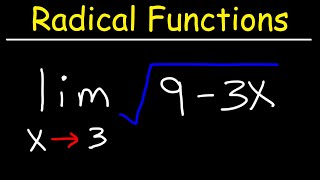 One Sided Limits of Radical Functions