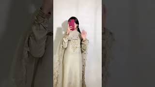 Elegant Ivory Grey Embellished Raw Silk Suit - Video 1