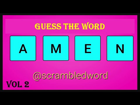 Scrambled Word Games - Guess the Word VOL 2 || 4 Letter Words