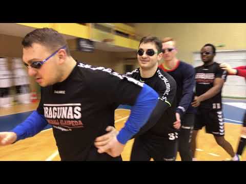 Linksmoji rankininkų treniruotė | Handball training, team building, funny training
