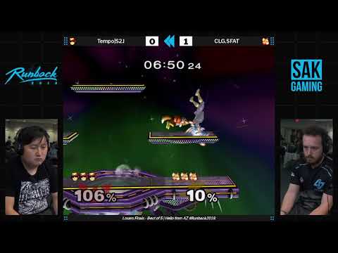 Runback 2018 Top 48 Losers Finals - Tempo|S2J (Captain Falcon) vs CLG|SFAT (Fox)