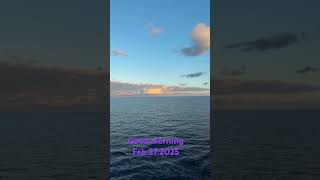 Feb. morning cruising in the Caribbean!😎🥰 #cruise #carribean