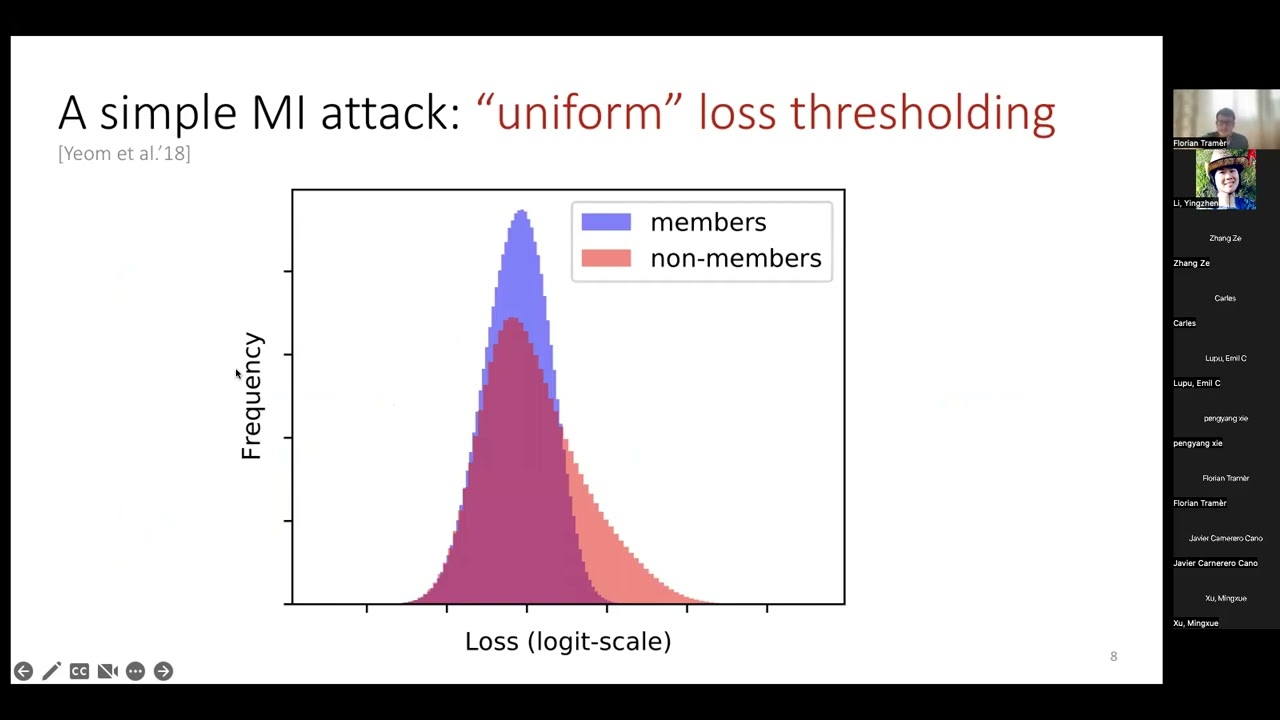 Attacks and Defenses on ML Privacy (Florian Tramèr, ETH Zurich)