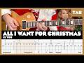 Mariah Carey All I Want For Christmas Is You Guitar Tab Lesson Cover Tutorial