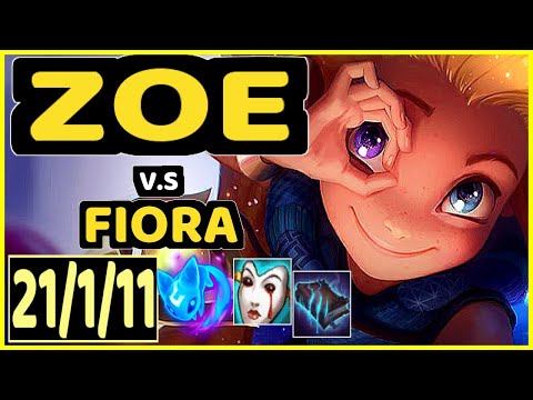 MAGIFELIX (ZOE) vs FIORA - 21/1/11 KDA MID GAMEPLAY - EUW Ranked GRANDMASTER