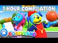 Doggyland 🐶 1 Hour Compilation 🐶 |  Eat Your Veggies, Dreams + More Kids Songs & Nursery Rhymes