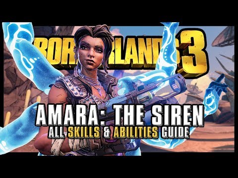 Amara the Siren | Skill Tree & Abilities Guide - Borderlands 3 Video
