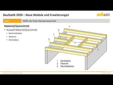 BauStatik 2020 - S295.de Holz-Deckenwechsel (Holzbalkendecken)