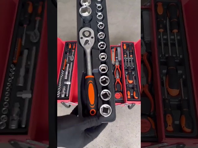 صندوق أدوات معدني 5 طبقات مع أدوات متنوعة