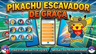 APROVEITA De GRAÇA ! PIKACHU ESCAVADOR + MISSÃO DISTRITO CONCLUIDA ! POKEMON GO FEST CHICAGO 2026