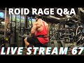 THE ROID RAGE LIVE Q&A 67 | BEST PRE INTRA AND POSTWORKOUT DRINKS | WEIGH PROTEIN COOKED OR RAW?