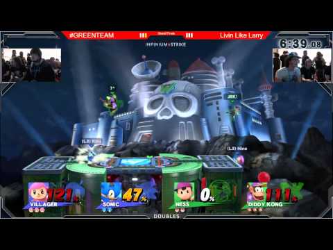 DVDA #10 Doubles Grand Finals: Livin Like Larry (Villager & Sonic) vs #GREENTEAM (Ness & Diddy Kong)