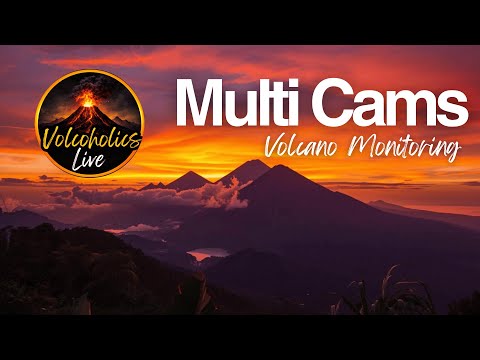 Live Global Volcano Monitoring | Multi-Camera | 24/7