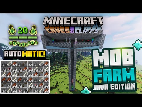 REDSTONELESS Mob & XP Farm 1.17 Minecraft Java || Gunpowder, Bows, Infinite XP! ||