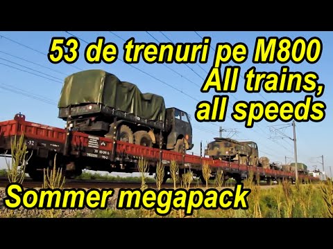 53 de trenuri pe M800-All trains,all speeds-Schnellzüge/langsame Züge