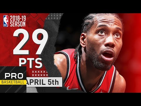 Kawhi Leonard (29 Points, 6 Reb) Full Highlights Raptors vs Hornets | Apr.5, 2019 | NBA Season