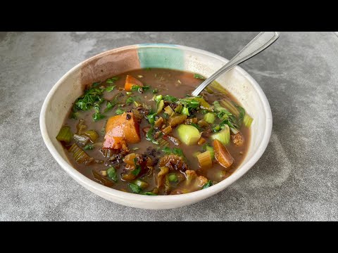 🍲Boost Your Immunity! Easy Vegan Anti-Flu Soup (From the June 2025 Plant-Based Bundle!)
