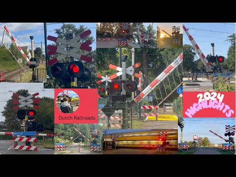 Railroad Crossings in the Netherlands (2024) | 3 Hours | Dutch Trains