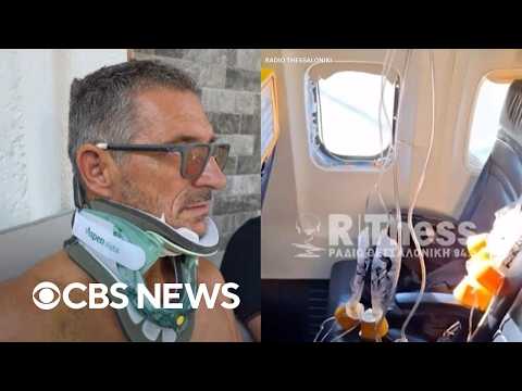 Ryanair passenger says he was nearly sucked out of broken window during flight