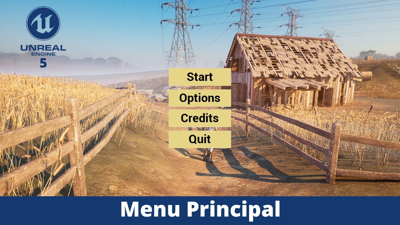Menu Principal do Jogo - Tutorial Unreal Engine 5
