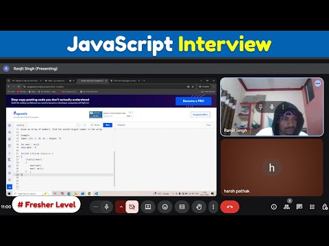 Second Largest In Array Javascript Interview Question For Freshers