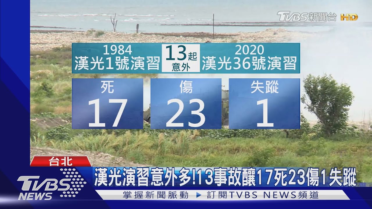漢光演習意外多! 13事故釀17死23傷1失蹤