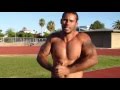 bodybuilder flexing biceps - samson biggs