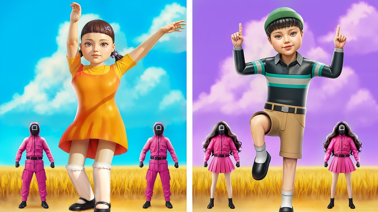 大きなイカゲームのお人形のためのにだんベッドをつくってみた！