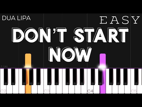 Dua Lipa - Don’t Start Now | EASY Piano Tutorial