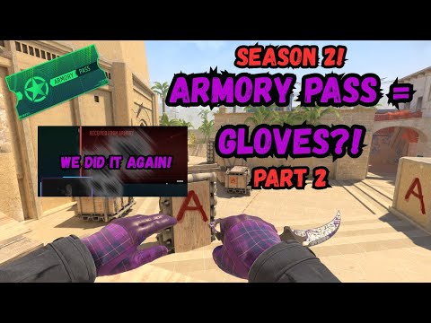 Armory Pass To CS2 Gloves! Part 2 INSANE COMEBACK!