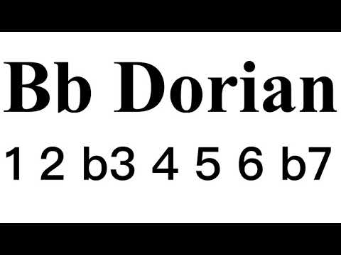 Bb Dorian mode Backing Track #LBT05Bb