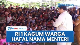 Momen Prabowo Tebak-tebakan Nama Menteri dengan Warga Pulau Miangas: Kok Kenal Semua, Hebat Sekali