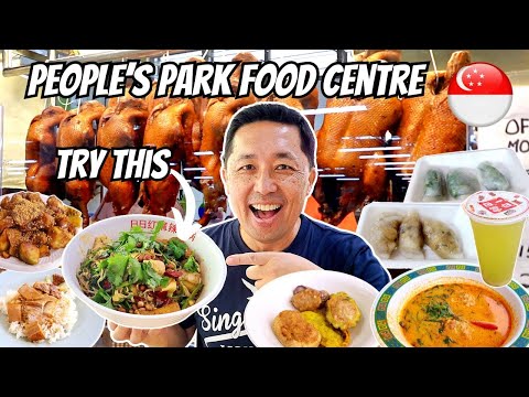 Best Eats at People's Park Food Centre Singapore! 🇸🇬 Singapore Chinatown Street Food Tour!