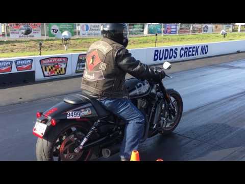 Harley V-Rod vs. sportbike! Can the Harley-Davidson hold her off!