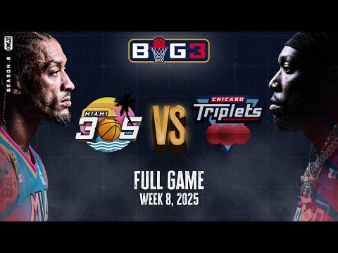 MICHAEL BEASLEY & MONTREZL HARRELL GO HEAD TO HEAD | Week 8 Game 4 | Chicago Triplets vs. Miami 305