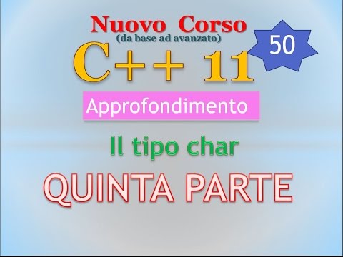 Nuovo Corso C++11 ITA 50 (APPROFONDIMENTO): char16_t, char32_t e wchar_t (cenni)