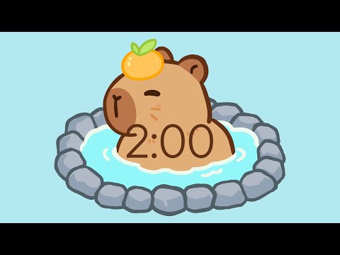 2 Minute Cute Capybara Countdown Timer with Music
