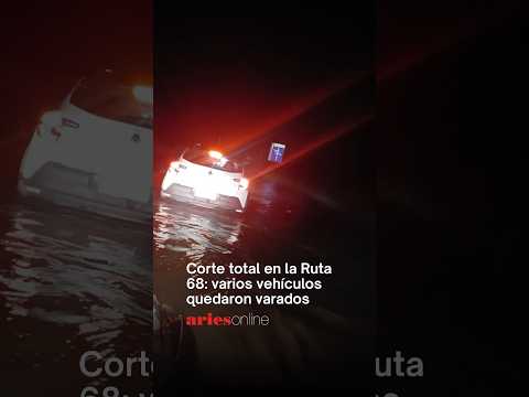 Corte total en la Ruta 68: varios vehículos quedaron varados