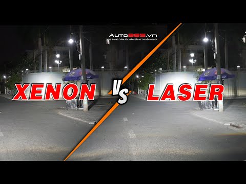 So sánh ánh sáng bi laser X-Light V10L và bi xenon
