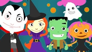 HALLOWEEN SONG for Kids! Monsters Finger Family | Vampire, Ghost, Witch, Frankenstein + More!