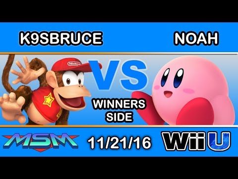 MSM 75 - K9sbruce (Diddy Kong) Vs. TCZ KZN | Noah (Kirby) Winners Side - Smash Wii U