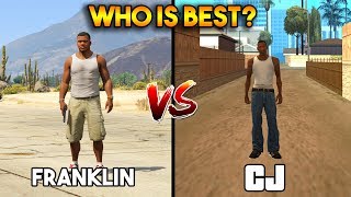 FRANKLIN VS CJ (WHO IS BEST?) GTA 5 VS GTA SAN AND