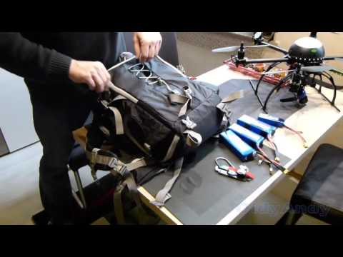 FPV Copter Transport Rucksack. Alles dabei Hexacopter & Groundstation