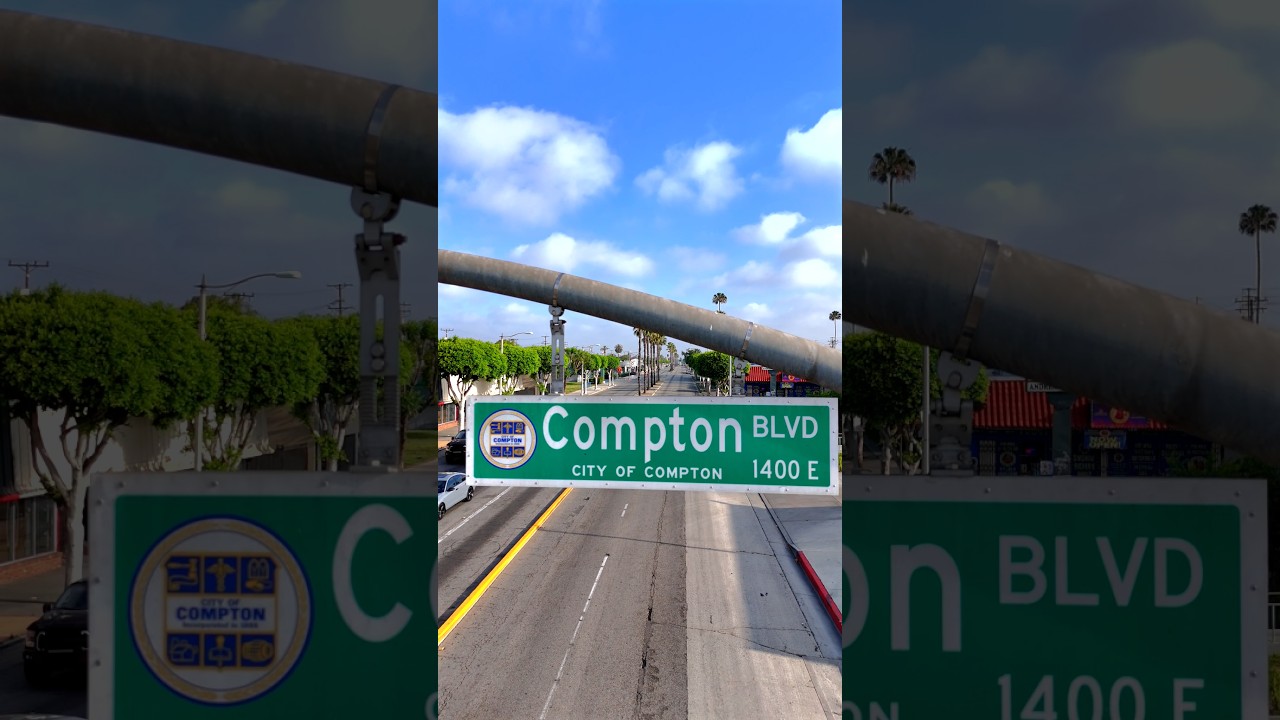 Compton blvd & Longbeach Blvd intersection in #compton #california