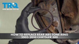 How to Replace Rear ABS Tone Ring 2005-2010 Chrysler 300