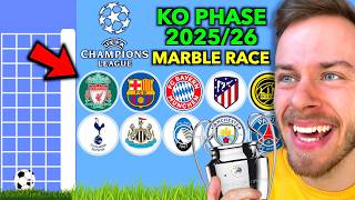 MARBLE RACE sagt die CHAMPIONS LEAGUE KO PHASE 2025/26 voraus! ⭐️⚽️ *FINALE Teil 2*