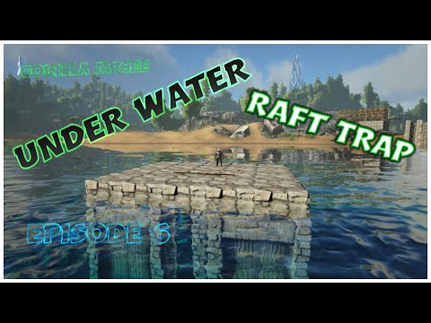 Building Under Water Raft Trap Ark Survival Evolved Episode 6