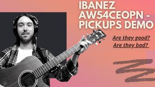 Video thumbnail for Ibanez AW54CEOPN Artwood Dreadnought Acoustic-electric Guitar Pickups & Preamp Demo, Test and Review by Cheap Music Gear