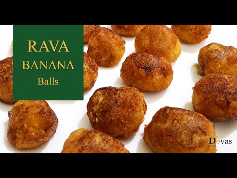 Rava Banana Balls | Kids Special Snack | Sweet Banana Balls | Devas Kitchen | EP #143 Video